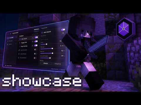 Mystcore Minecraft client showcase – modules and ClickGUI